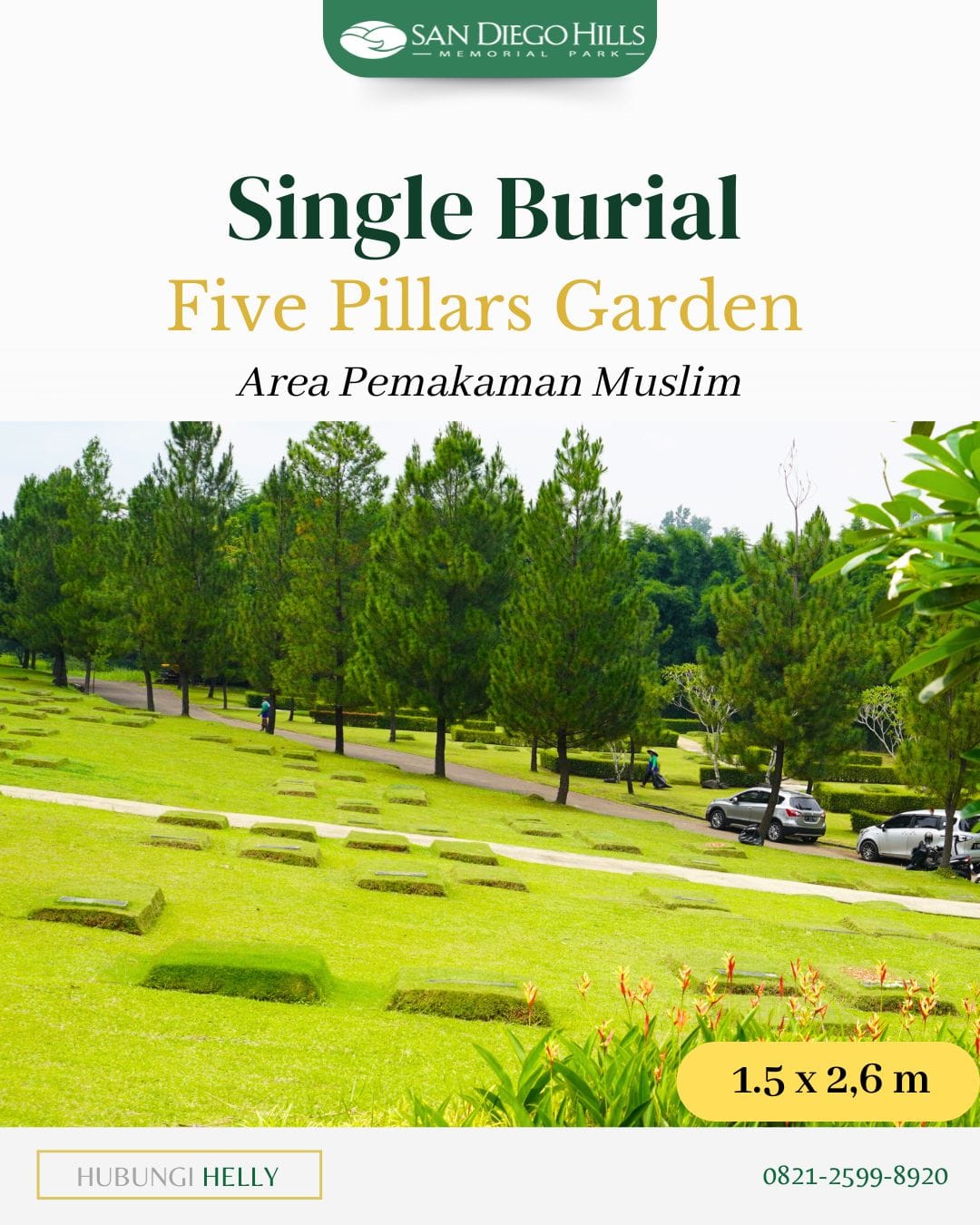 Single Burial di Makam Muslim San Diego Hill